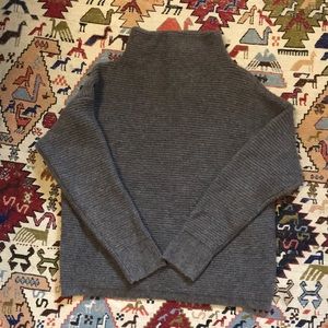 Madewell crop mockneck sweater